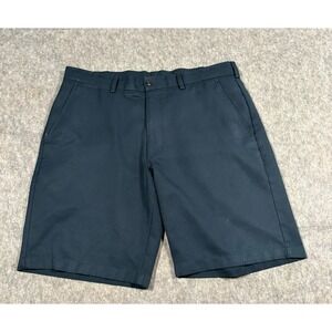 Ben Hogan Men's Performance Golf Shorts Size 36 Navy Blue Chino Flat Front Sport
